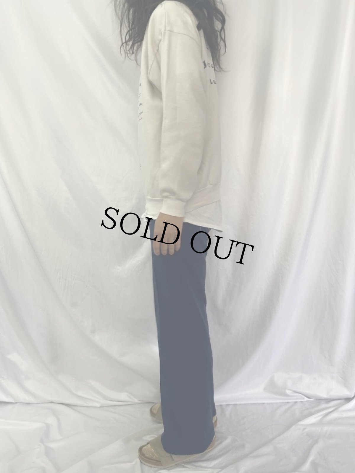 画像3: "JE ME FOUS DU SALAIRE... JE ME FOUS..." イラストプリントスウェット (3)