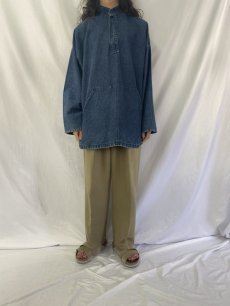 画像2: 〜90's Lee Valley Smocks IRELAND製 デニムプルオーバースモック XL (2)