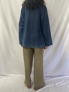 画像4: 〜90's Lee Valley Smocks IRELAND製 デニムプルオーバースモック XL (4)