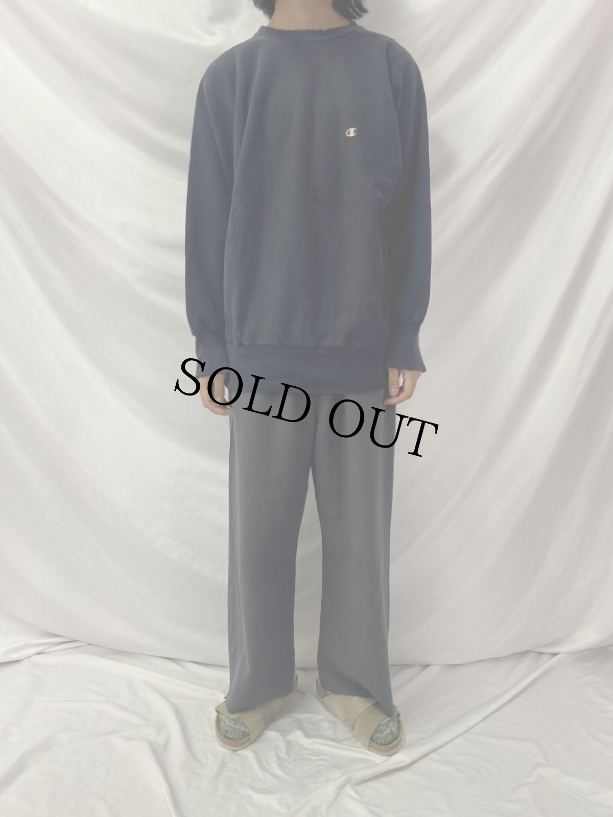 画像2: 90's Champion REVERSE WEAVE USA製 目付きBLACK XL (2)