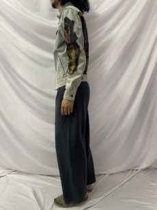 画像3: 70's Lee USA製 スカル×蛇 ハンドペイントデニムジャケット 38L (3)