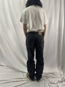 画像4: 90's Levi's 550 USA製 ブラックデニムパンツ W32 (4)