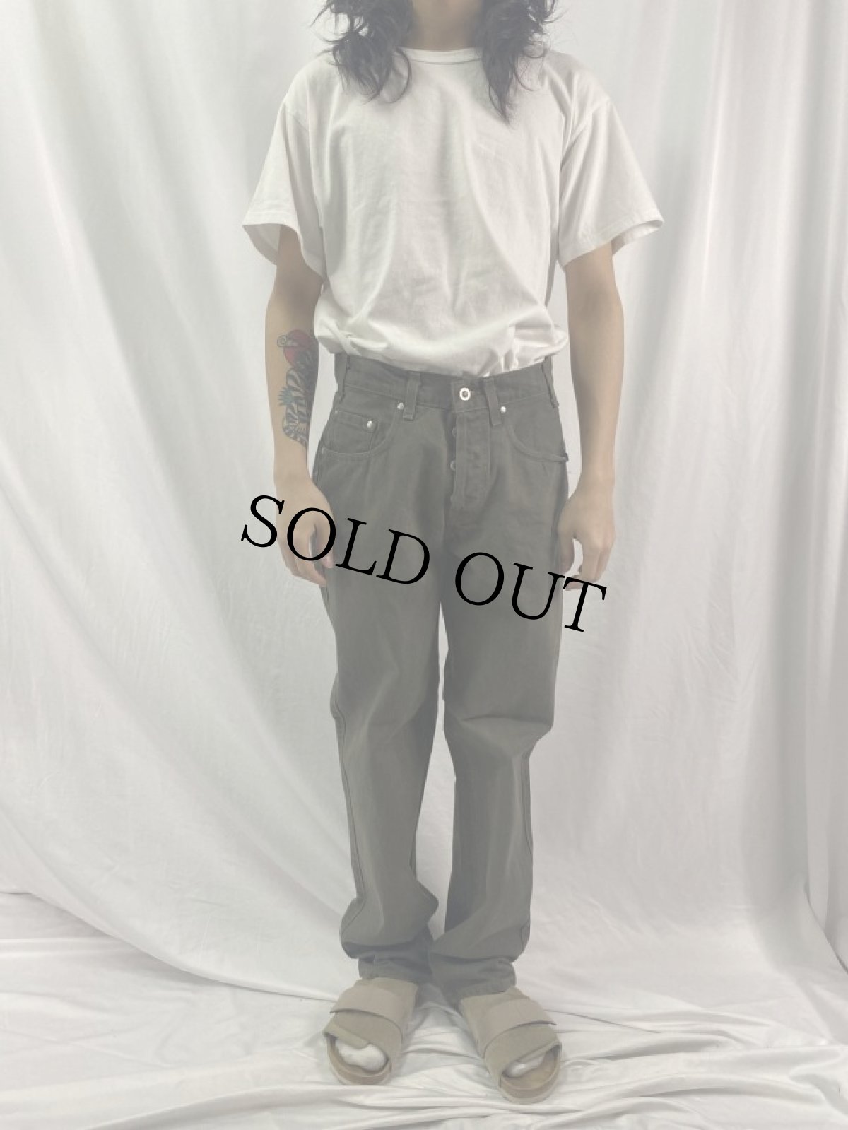 画像2: 90's Levi's SILVER TAB "relaxed" カラーデニムパンツ DEADSTOCK W32 (2)