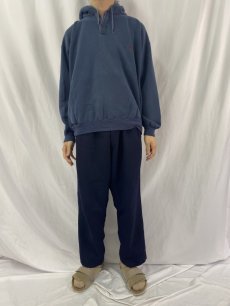 画像2: 90's POLO Ralph Lauren USA製 ヘンリーネック スウェットフーディー XL (2)