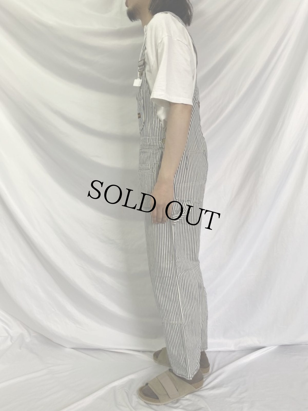 画像3: 50〜60's BIG SMITH ヒッコリーストライプ エプロン付きオーバーオール (3)