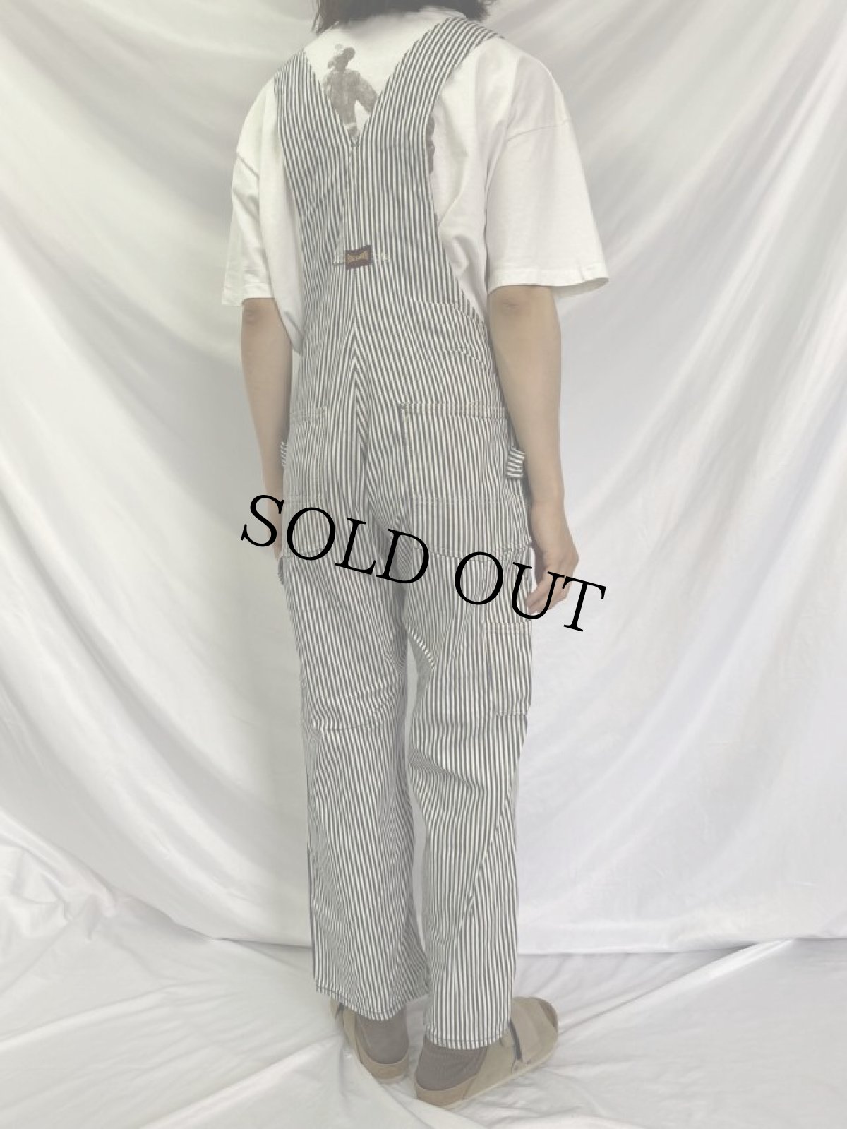 画像4: 50〜60's BIG SMITH ヒッコリーストライプ エプロン付きオーバーオール (4)