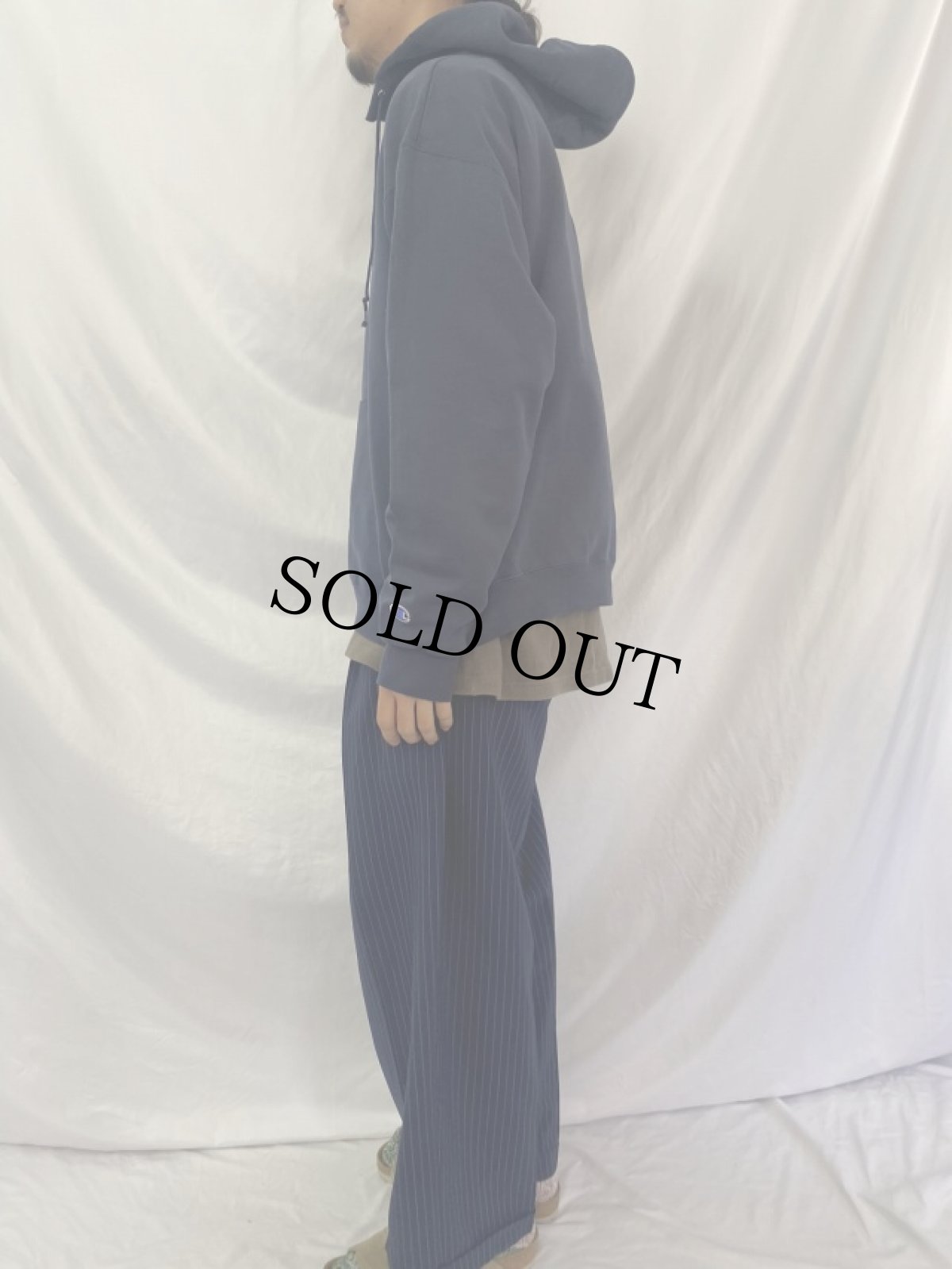 画像3: Champion "YALE" スウェットフーディー XL (3)