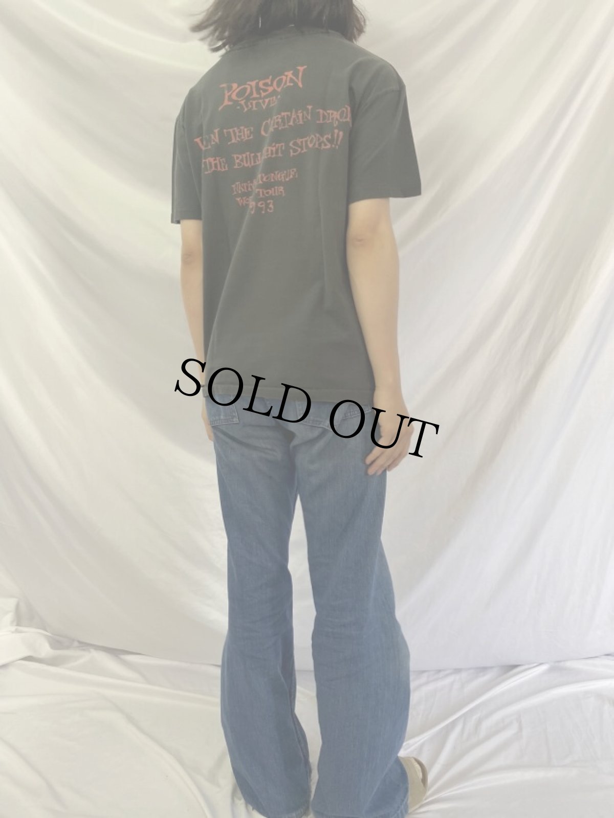 画像4: 90's POISON USA製 ロックバンドプリントTシャツ L (4)