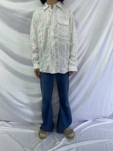 画像2: Ralph Lauren "CUSTOM FIT" パッチワーク ボタンダウンコットンシャツ XL (2)