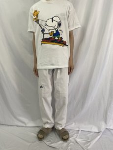 画像2: 90's PEANUTS USA製 "SNOOPY" キャラクタープリントTシャツ L (2)