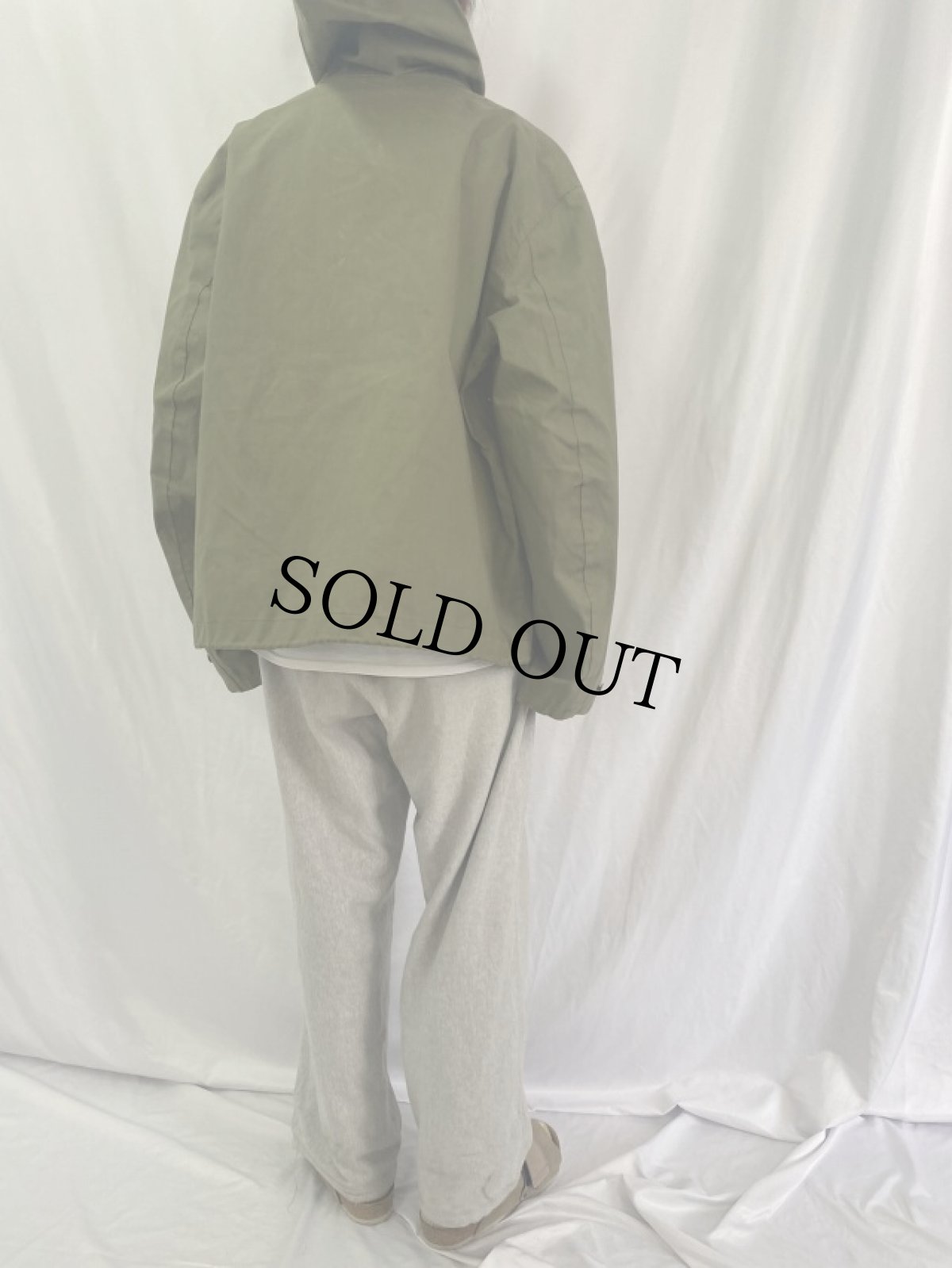 画像4: 40's U.S.NAVY デッキレインパーカー ステンシル入り LARGE (4)