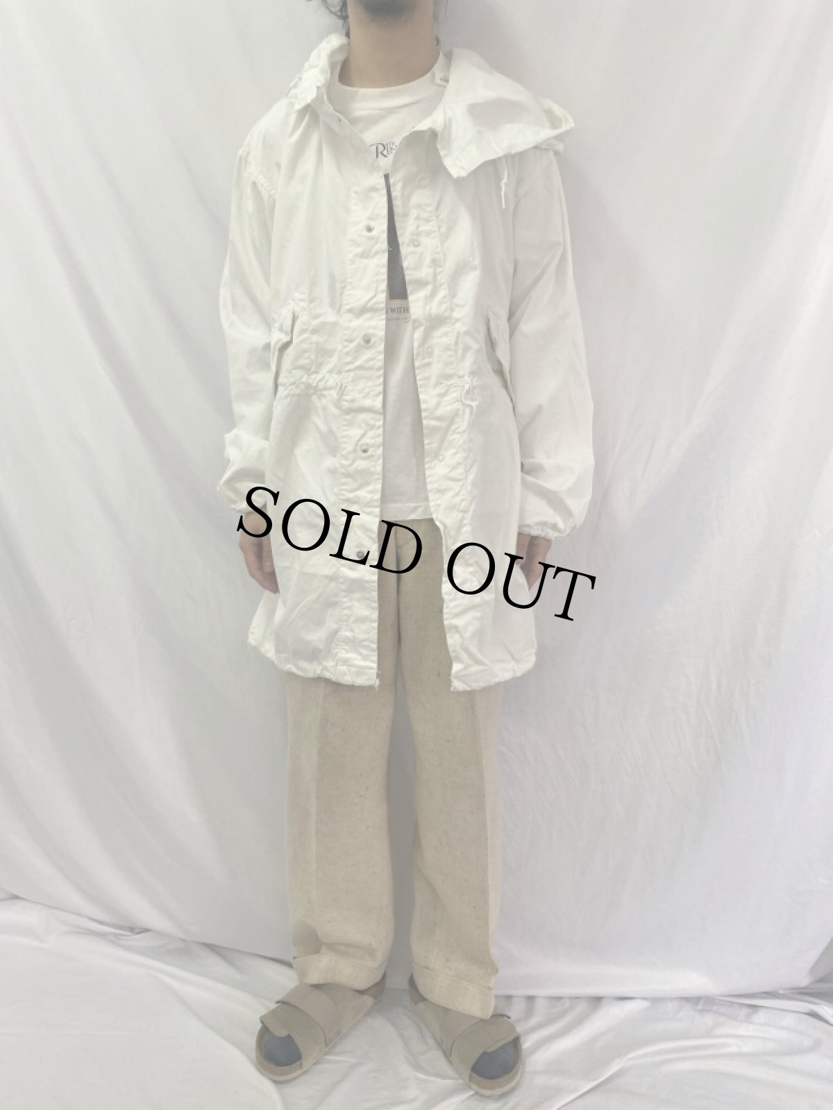 画像2: 70's U.S.ARMY スノーカモパーカー SMALL (2)