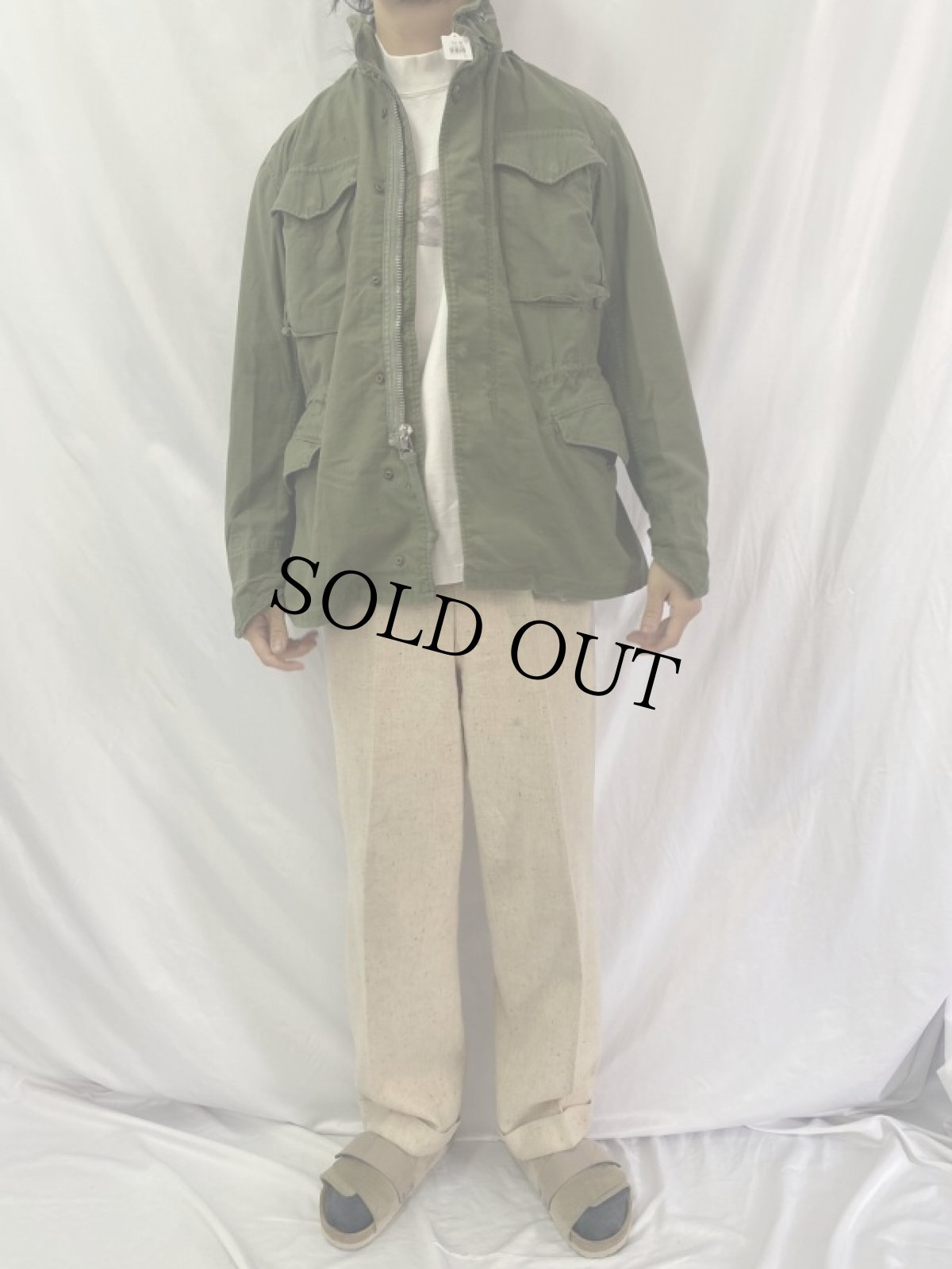 画像2: 60's U.S.ARMY M-65 Field Jacket 2nd グレーライナー REGULAR SMALL (2)