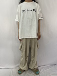 画像2: 90's FAITHLESS USA製 "god is a DJ" エレクトロ・バンドTシャツ XXL (2)