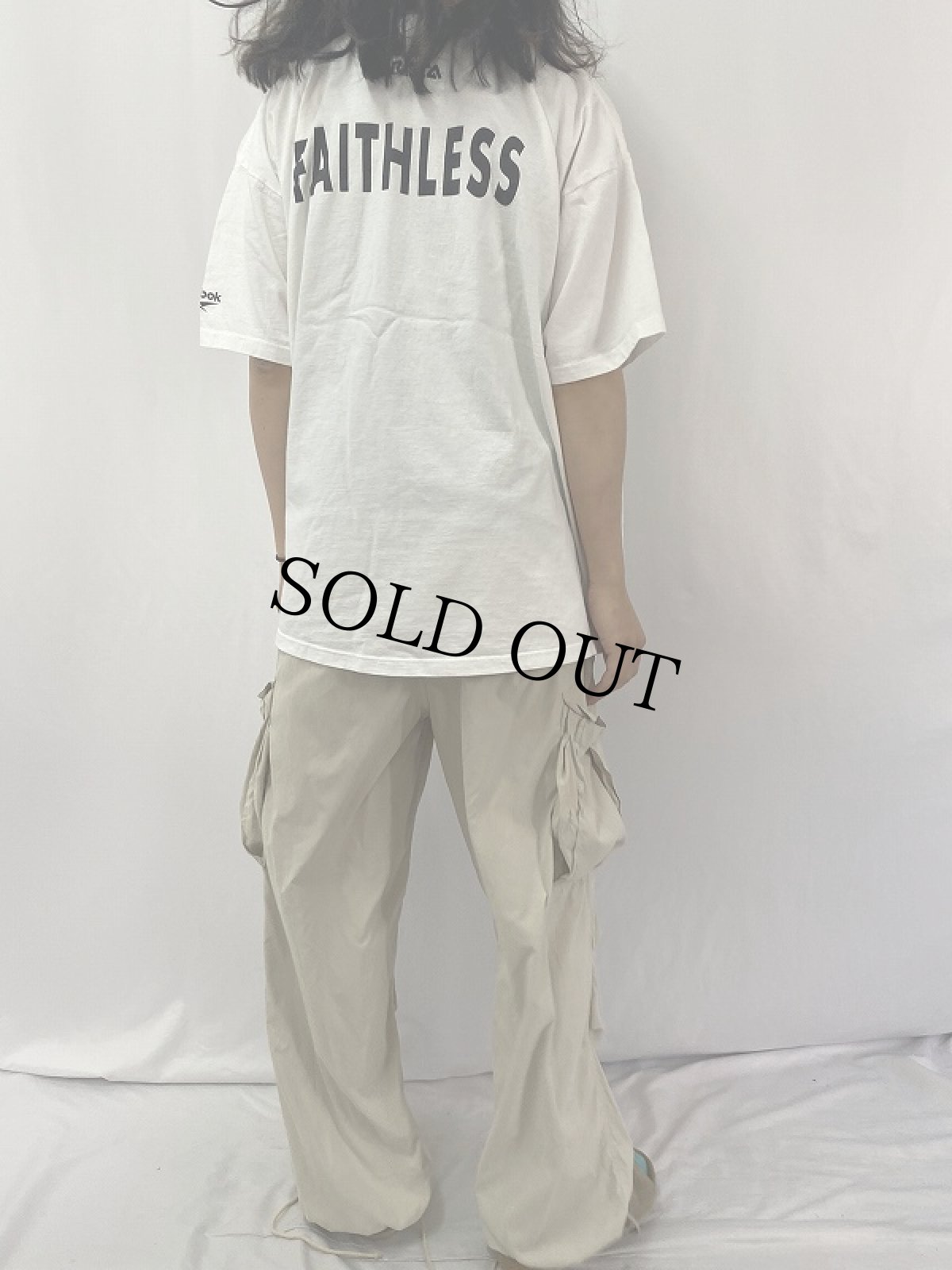 画像4: 90's FAITHLESS USA製 "god is a DJ" エレクトロ・バンドTシャツ XXL (4)