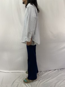 画像3: Ralph Lauren "BIG SHIRT" ストライプ柄 オックスフォードボタンダウンシャツ L (3)