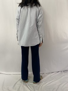 画像4: Ralph Lauren "BIG SHIRT" ストライプ柄 オックスフォードボタンダウンシャツ L (4)
