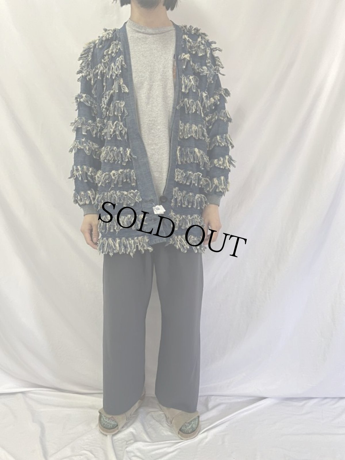 画像2: 80's paula sweet USA製 フリンジデニムジャケット (2)