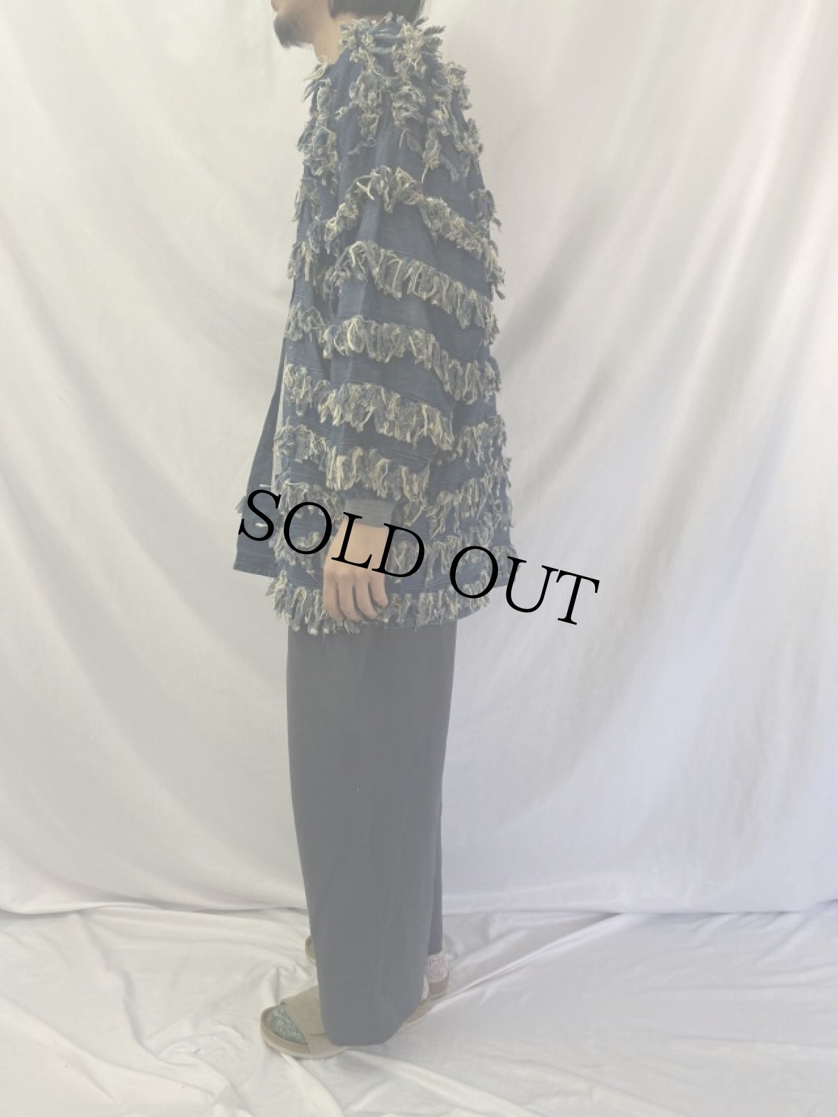 画像3: 80's paula sweet USA製 フリンジデニムジャケット (3)