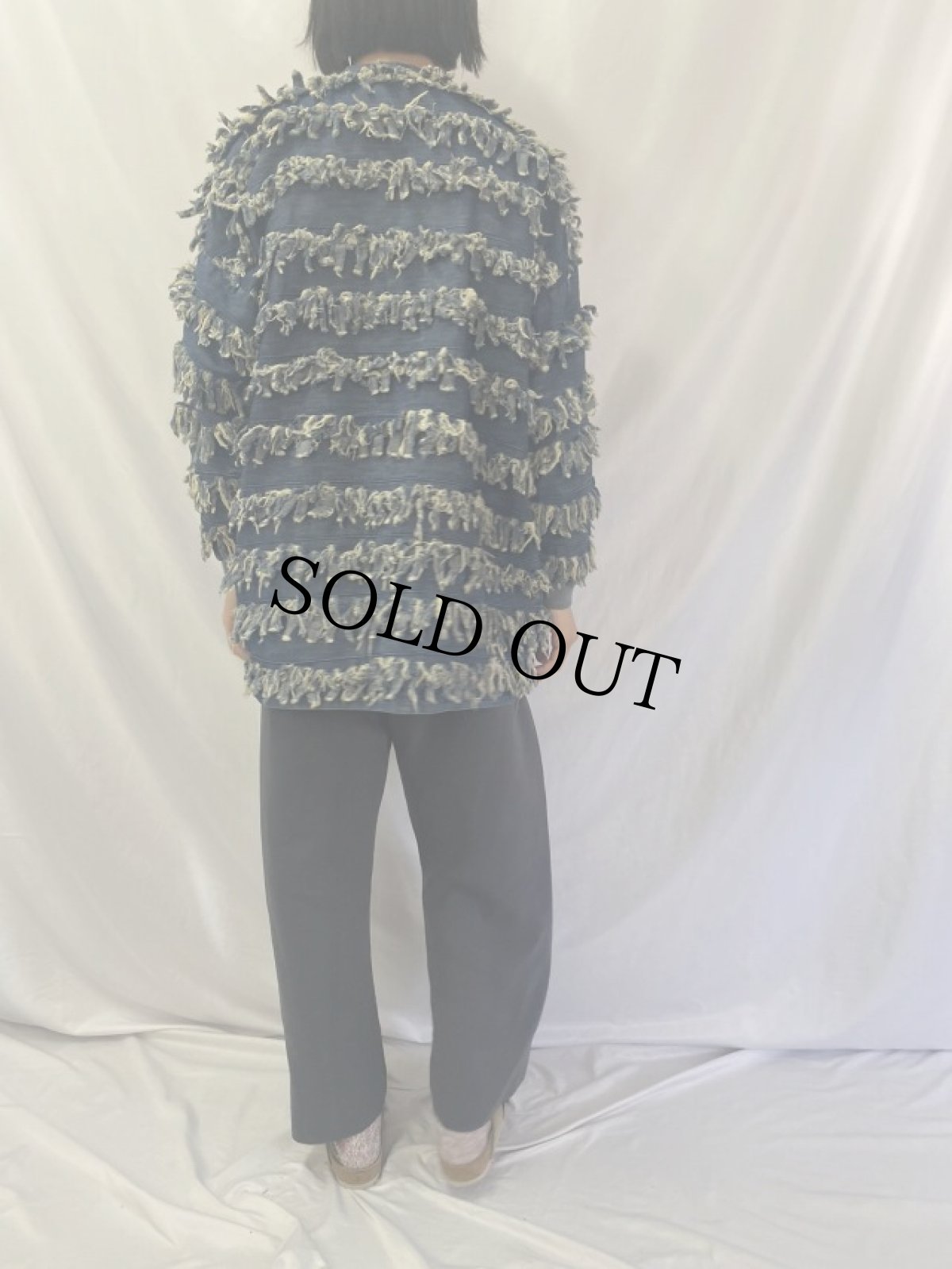 画像4: 80's paula sweet USA製 フリンジデニムジャケット (4)