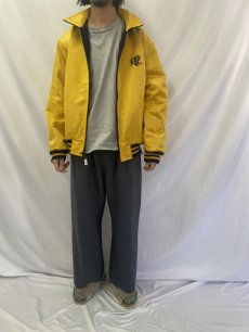 画像6: 90's POLO SPORT Ralph Lauren Pパッチ ナイロン×ウール リバーシブルジャケット XXL (6)