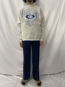 画像2: 90's USA製 "THOMAS MORE ATHLETIC DEPT" スウェット L (2)