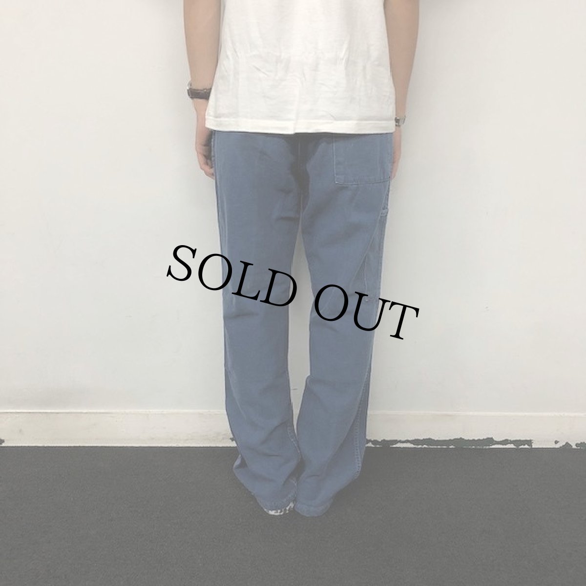 画像5: VINTAGE FRANCE製 コットンワークパンツ W32 (5)