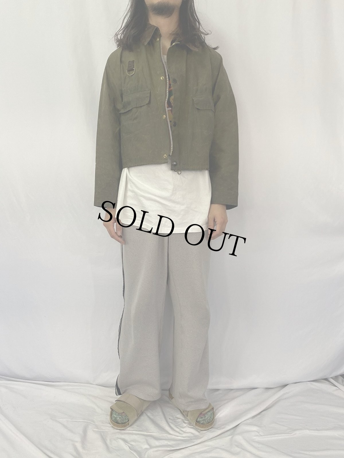 画像2: 80's Barbour ENGLAND製 "SPEY" 3ワラント オイルドジャケット L (2)