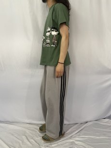 画像3: 90's PEANUTS USA製 キャラクターパロディプリントTシャツ L (3)