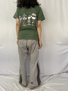 画像4: 90's PEANUTS USA製 キャラクターパロディプリントTシャツ L (4)