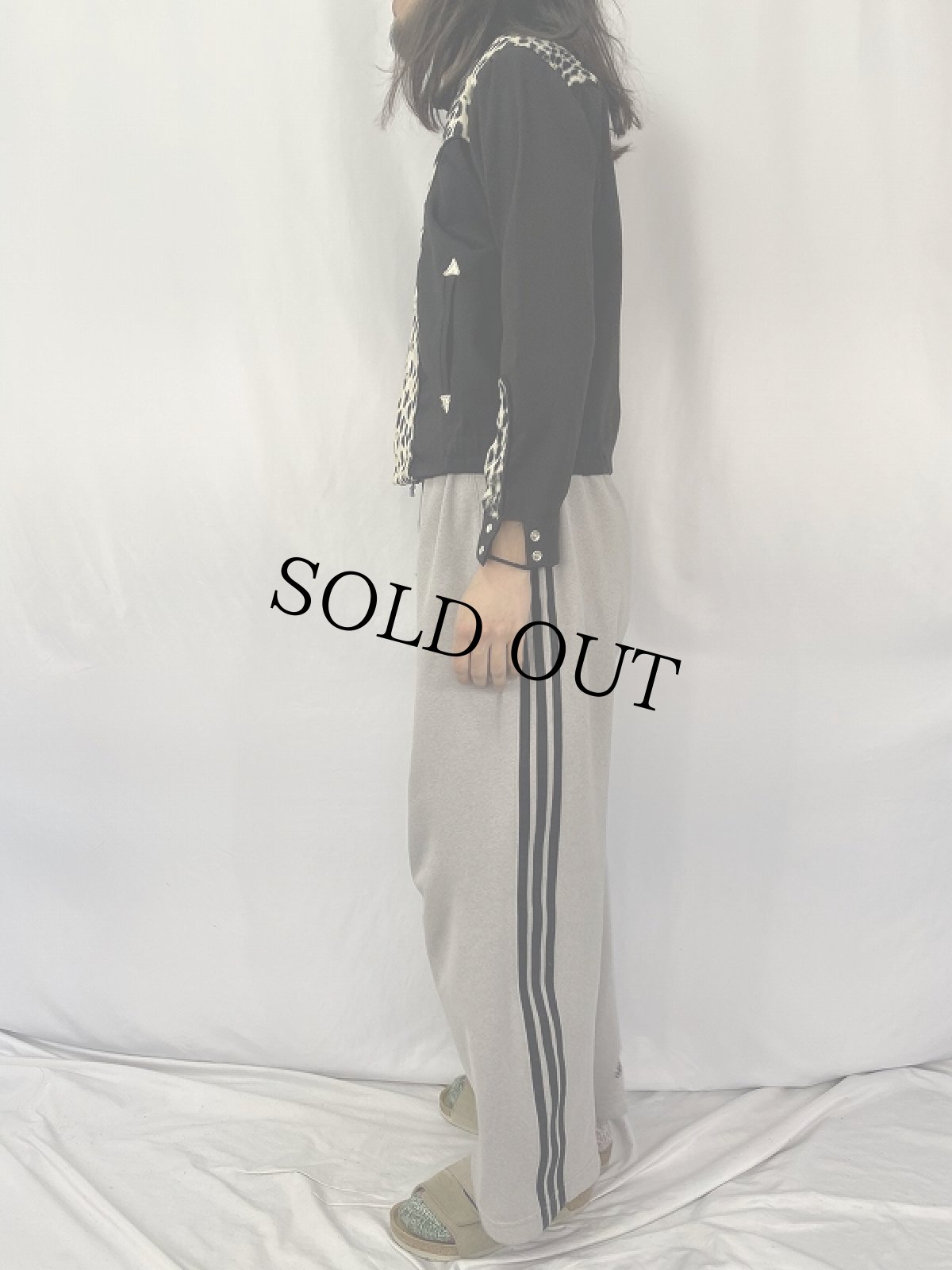 画像3: 80's レオパード柄 フェイクファー切り替え ウエスタンシャツ M (3)