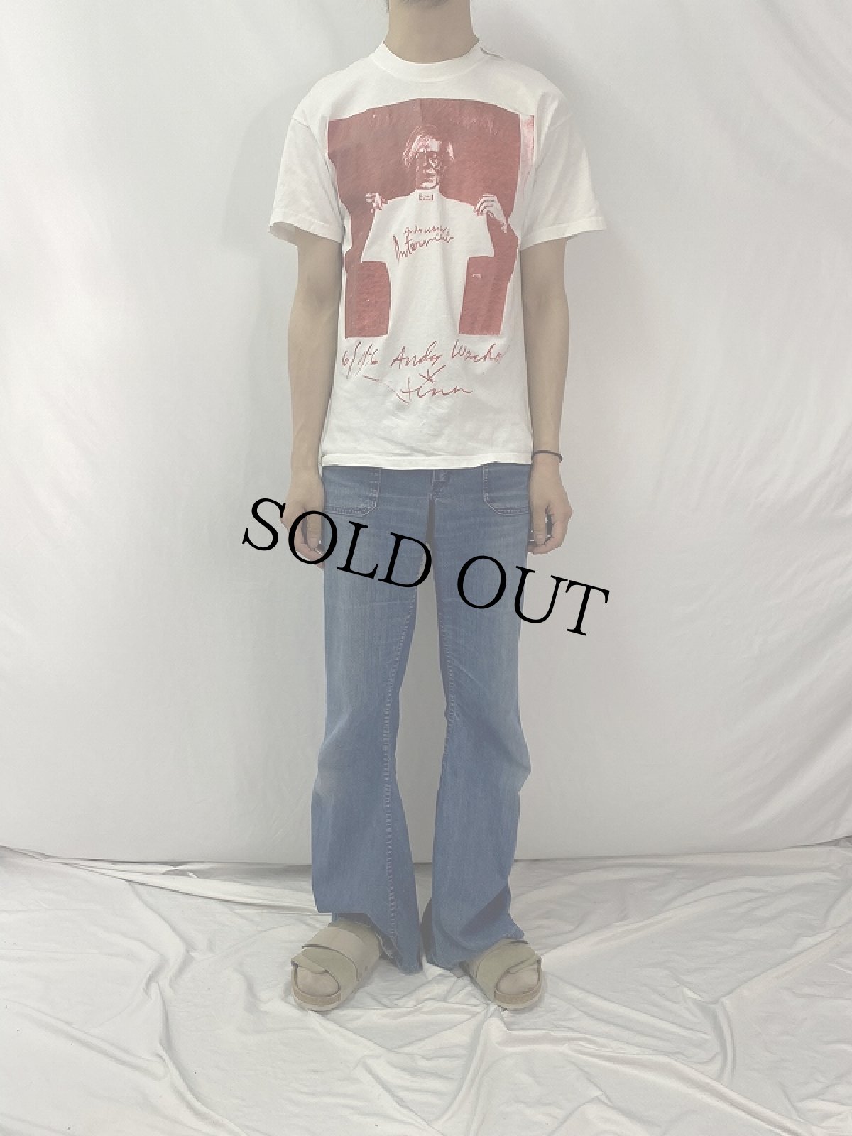 画像2: 80's Andy Warhol ''Interview Magazine" フォトプリントTシャツ M (2)