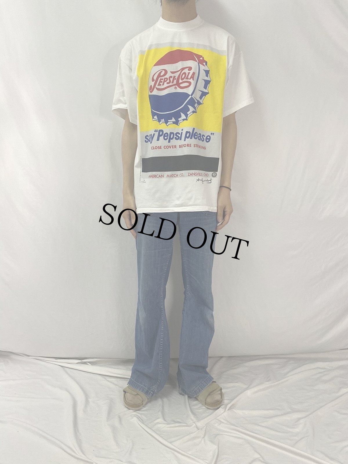 画像2: 90's Andy Warhol ''PEPSI-COLA'' アートTシャツ XL (2)