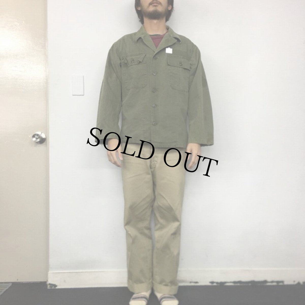 画像2: 40〜50's U.S.ARMY M-47 ユーティリティシャツ (2)