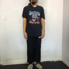 画像2: 80's HARLEY-DAVIDSON USA製 バンダナスカル "目玉入り" バイカーTシャツ XL (2)