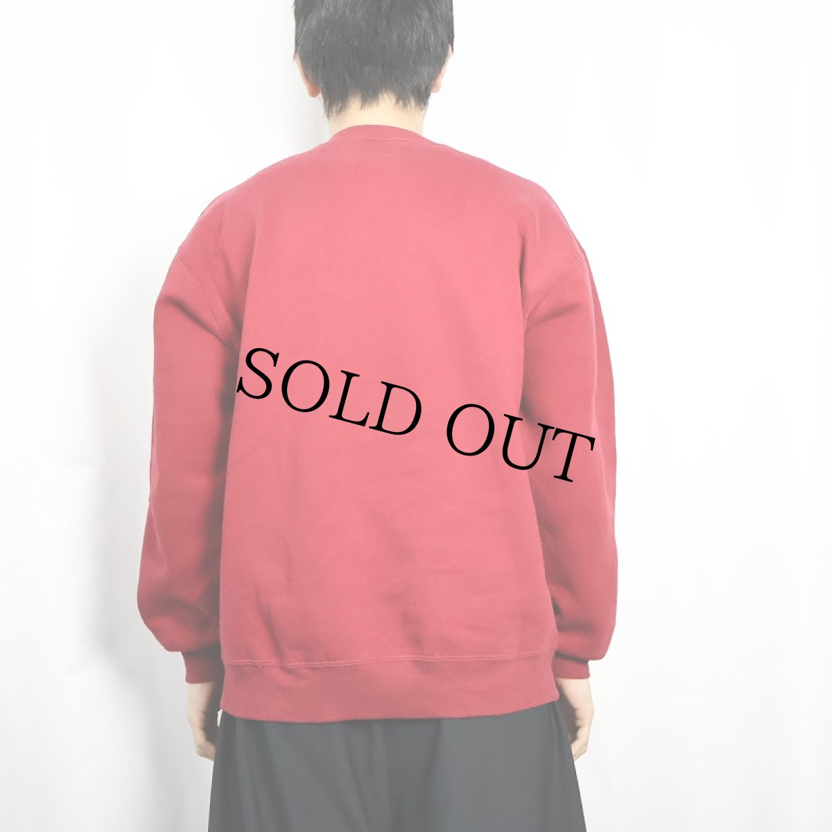 画像3: 90's RUSSELL ATHLETIC USA製 "STANFORD" 前V プリントスウェット XL (3)