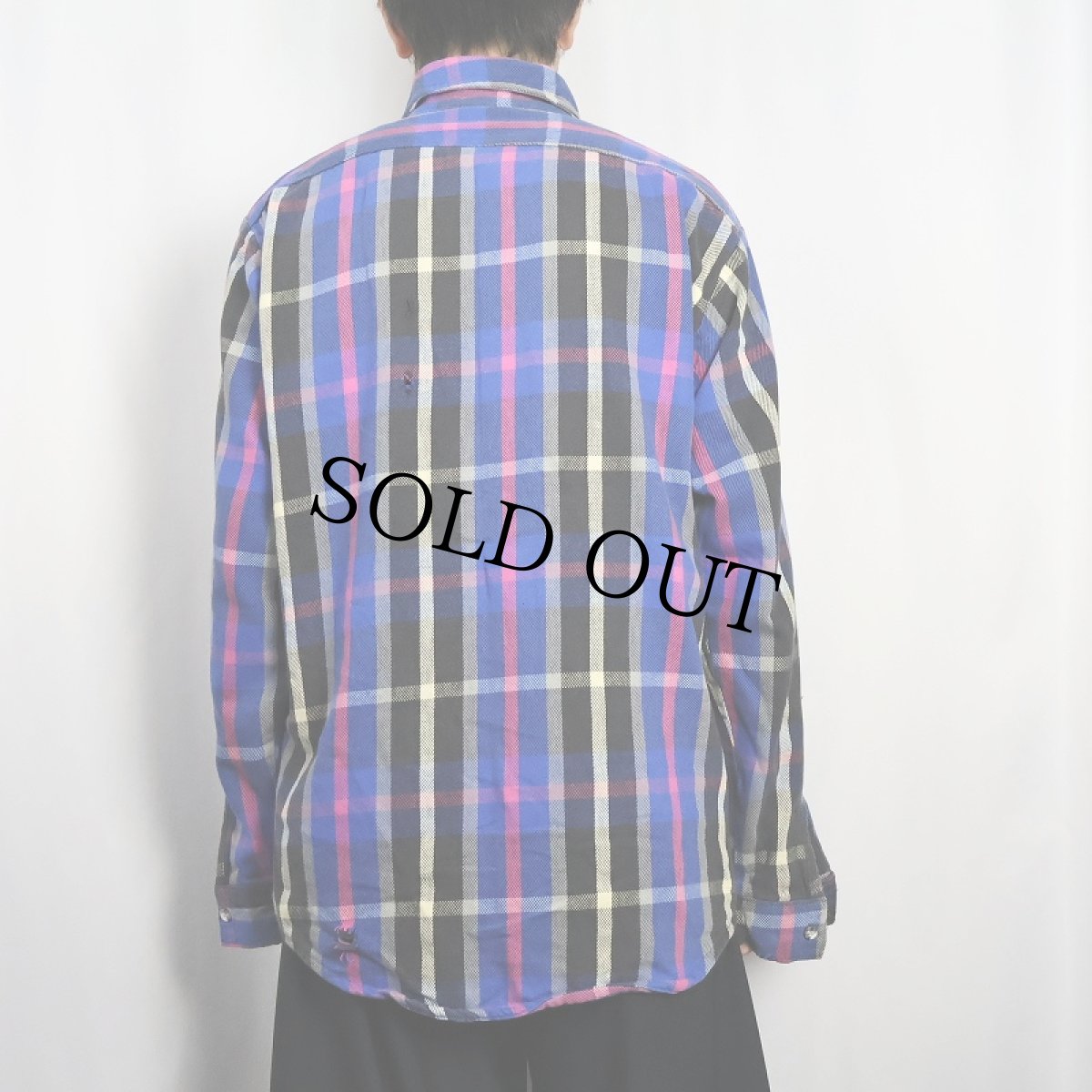 画像3: 80's FIVE BROTHERS USA製 チェック柄 ライトネルシャツ L (3)