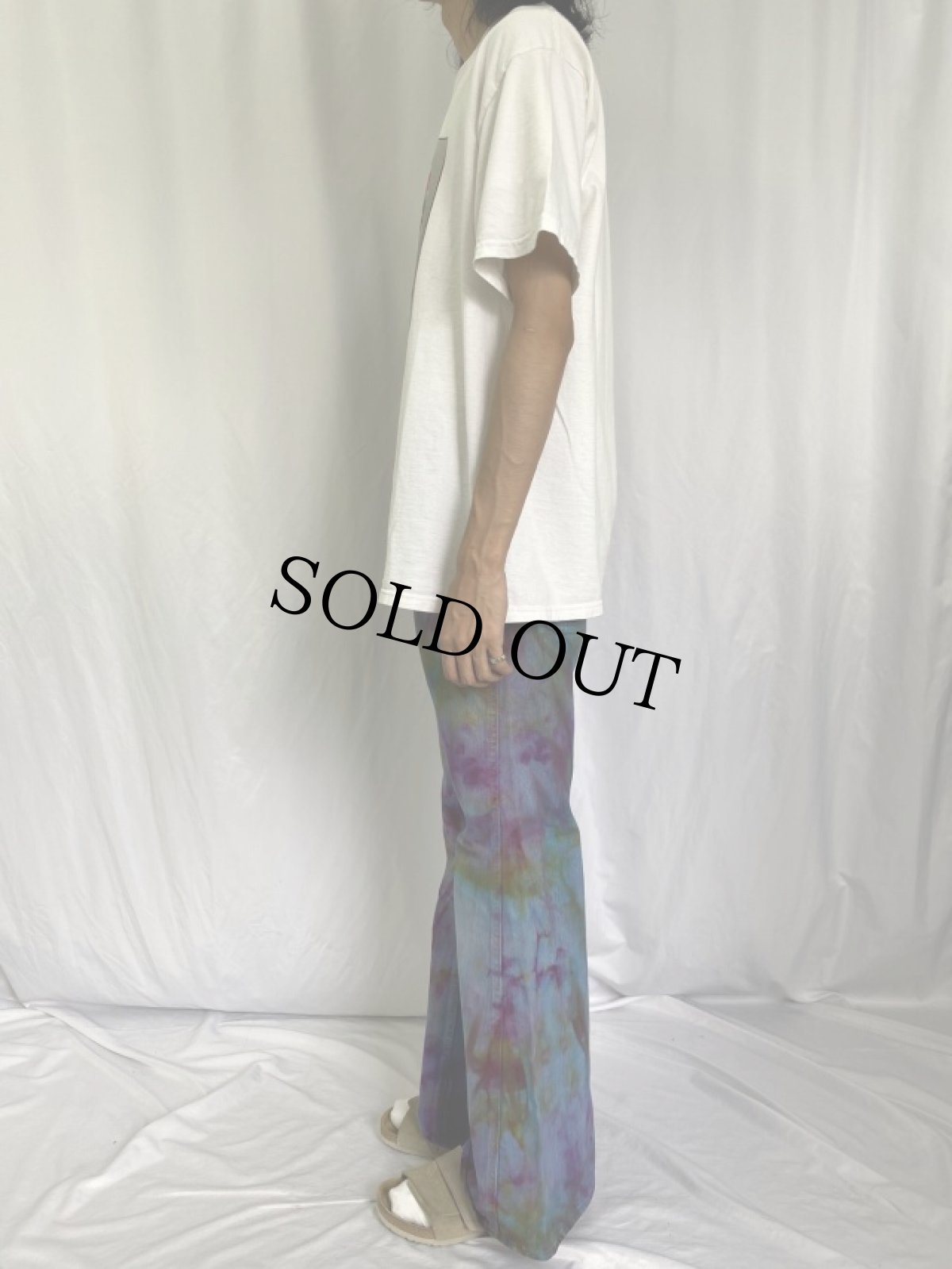 画像3: 70's Levi's 666-2913 ブランクタブ 後染め ベルボトムデニムパンツ W31 (3)