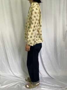 画像3: 70's Sears 総柄 コットンパジャマシャツ L (3)