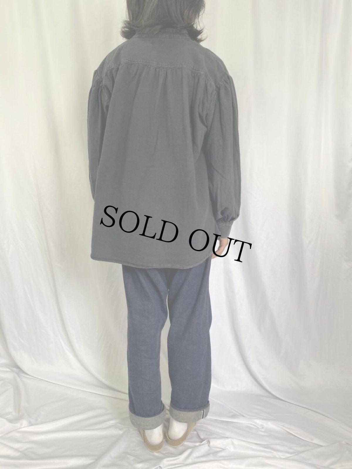 画像4: Leonardo Carbone レースアップ コットンプルオーバーシャツ XL (4)