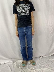 画像5: 90's Keith Haring "ANNIE LEIBOVITZ" 写真家プリントTシャツ S (5)