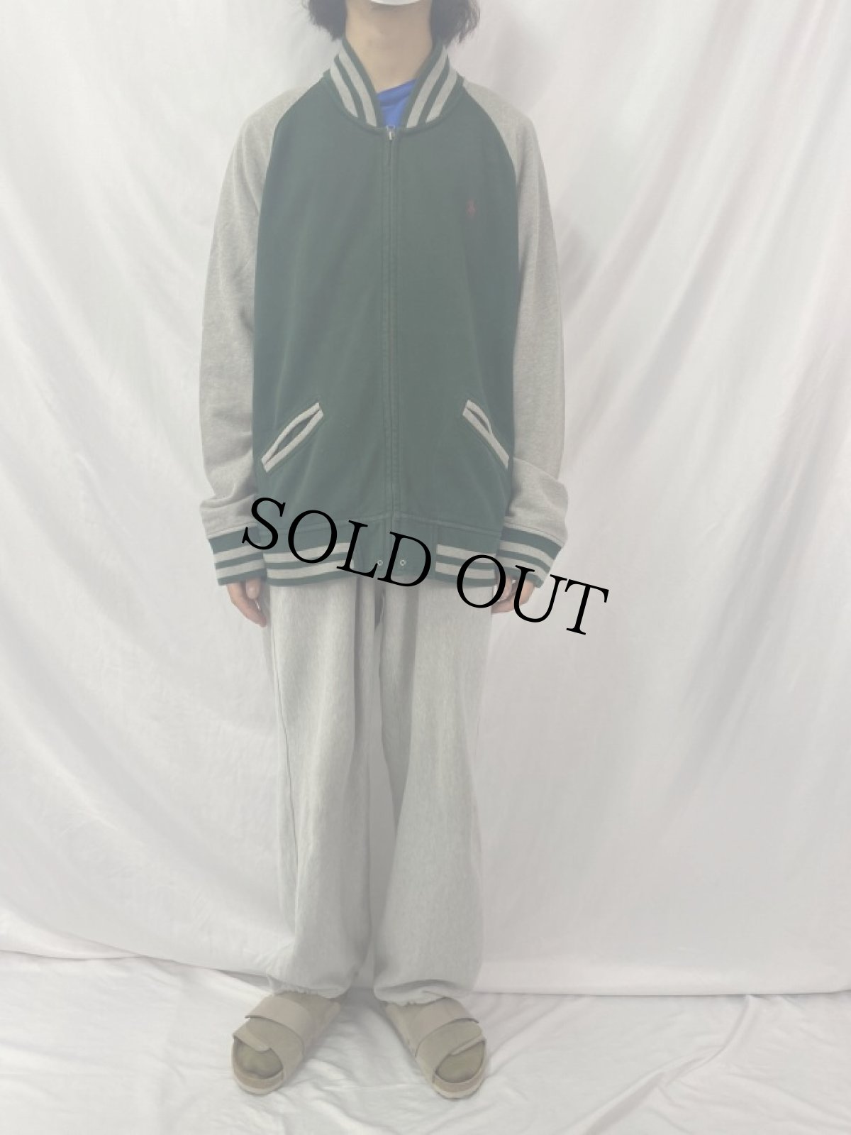 画像2: POLO Ralph Lauren スウェットジップジャケット XXL (2)