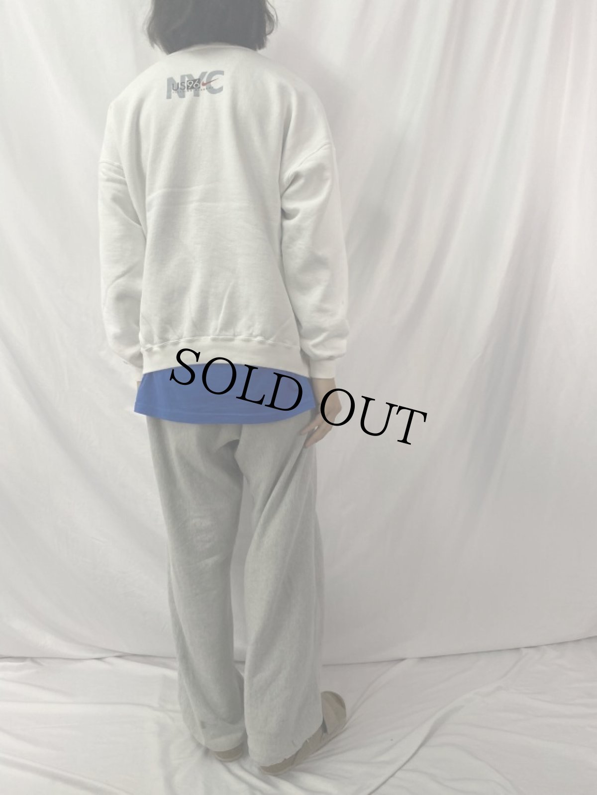 画像4: 90's NIKE USA製 "FLUSHING MEADOWS" プリントスウェット L (4)