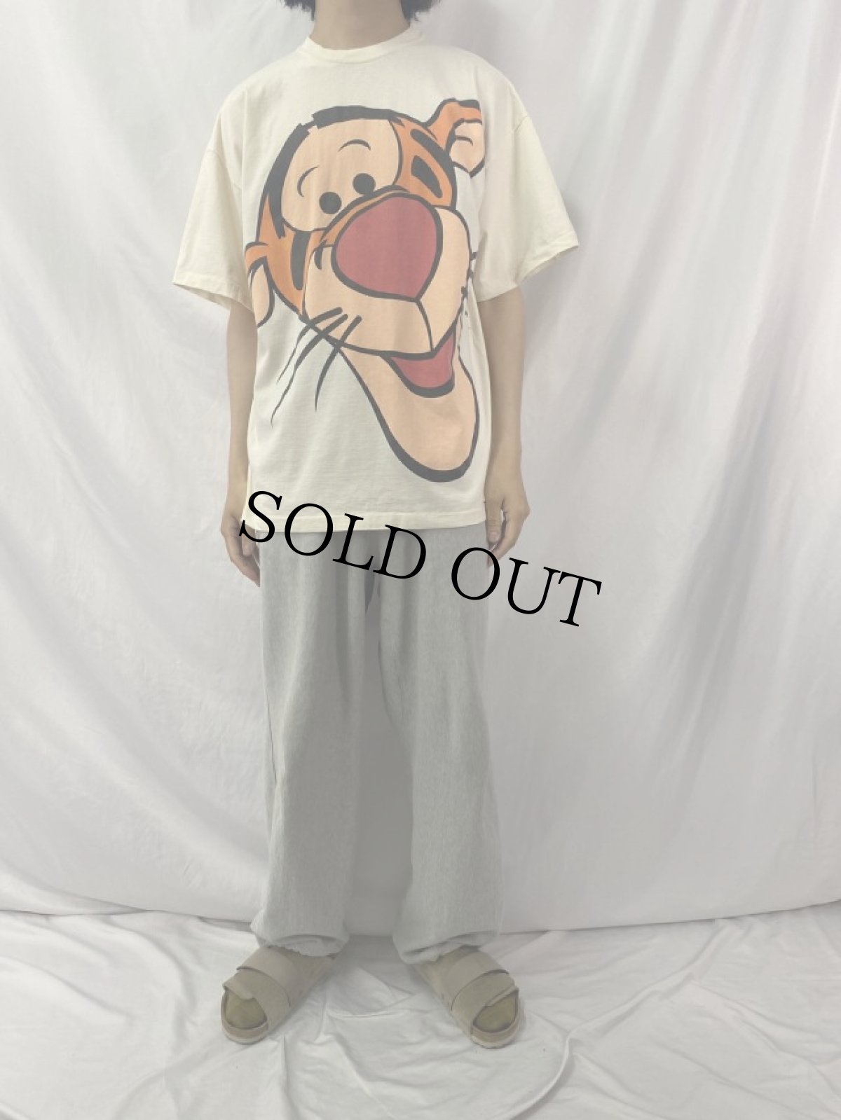 画像2: 90's Disney USA製 ティガー キャラクタープリントTシャツ ONE SIZE (2)