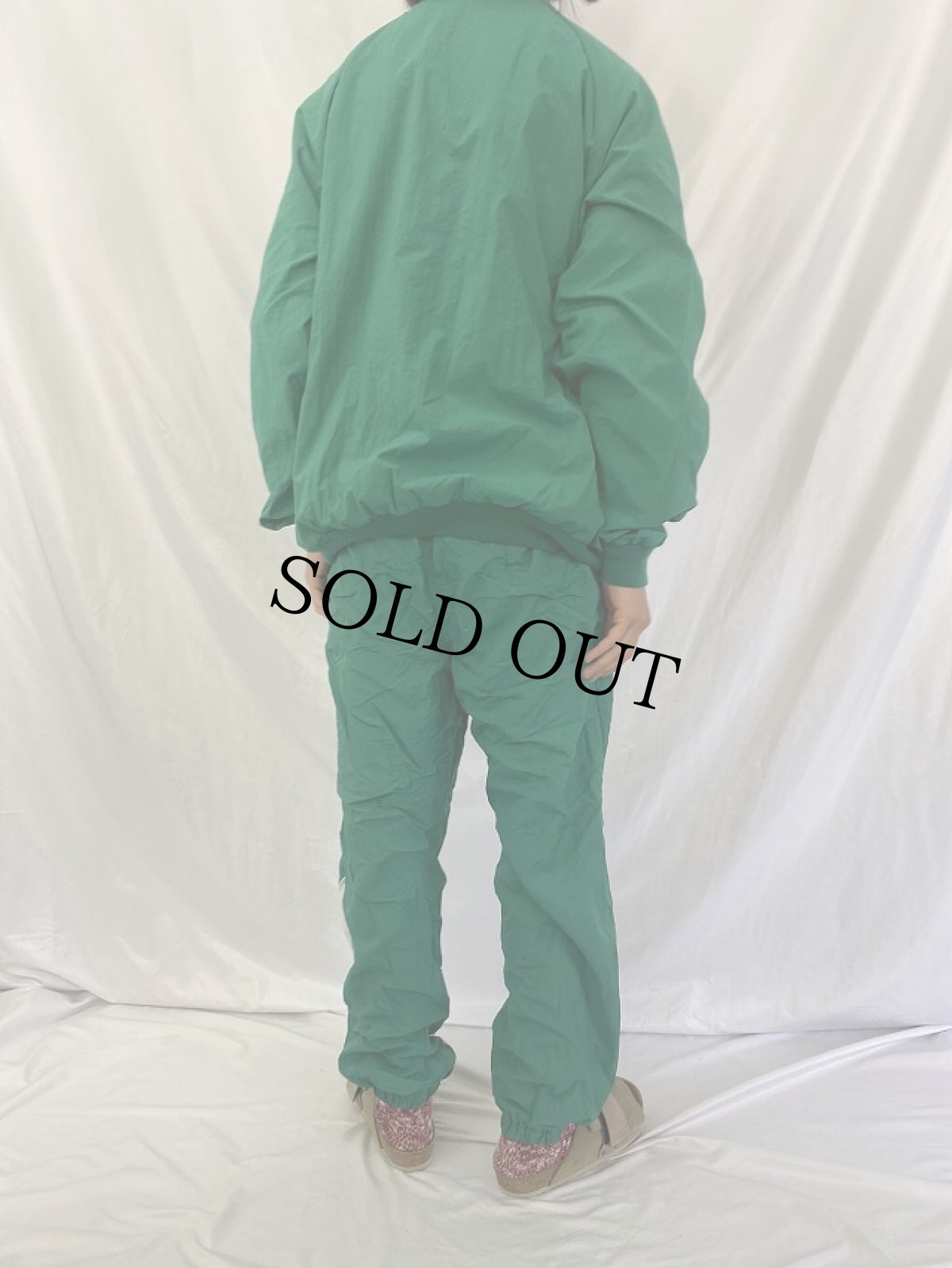 画像4: 90's KOOL USA製 ナイロンプルオーバー/イージーパンツ SETUP (4)