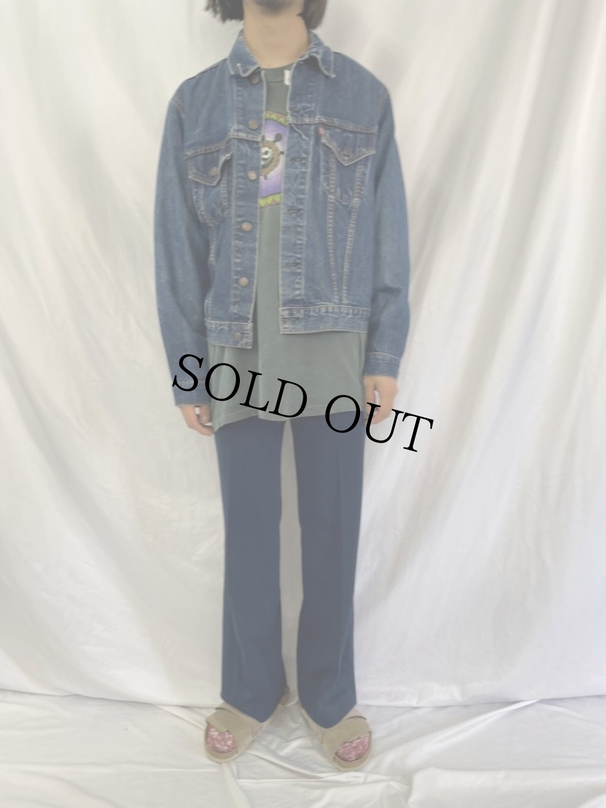 画像2: 60's LEVI'S 70505-0217 BIGE USA製 デニムジャケット (2)