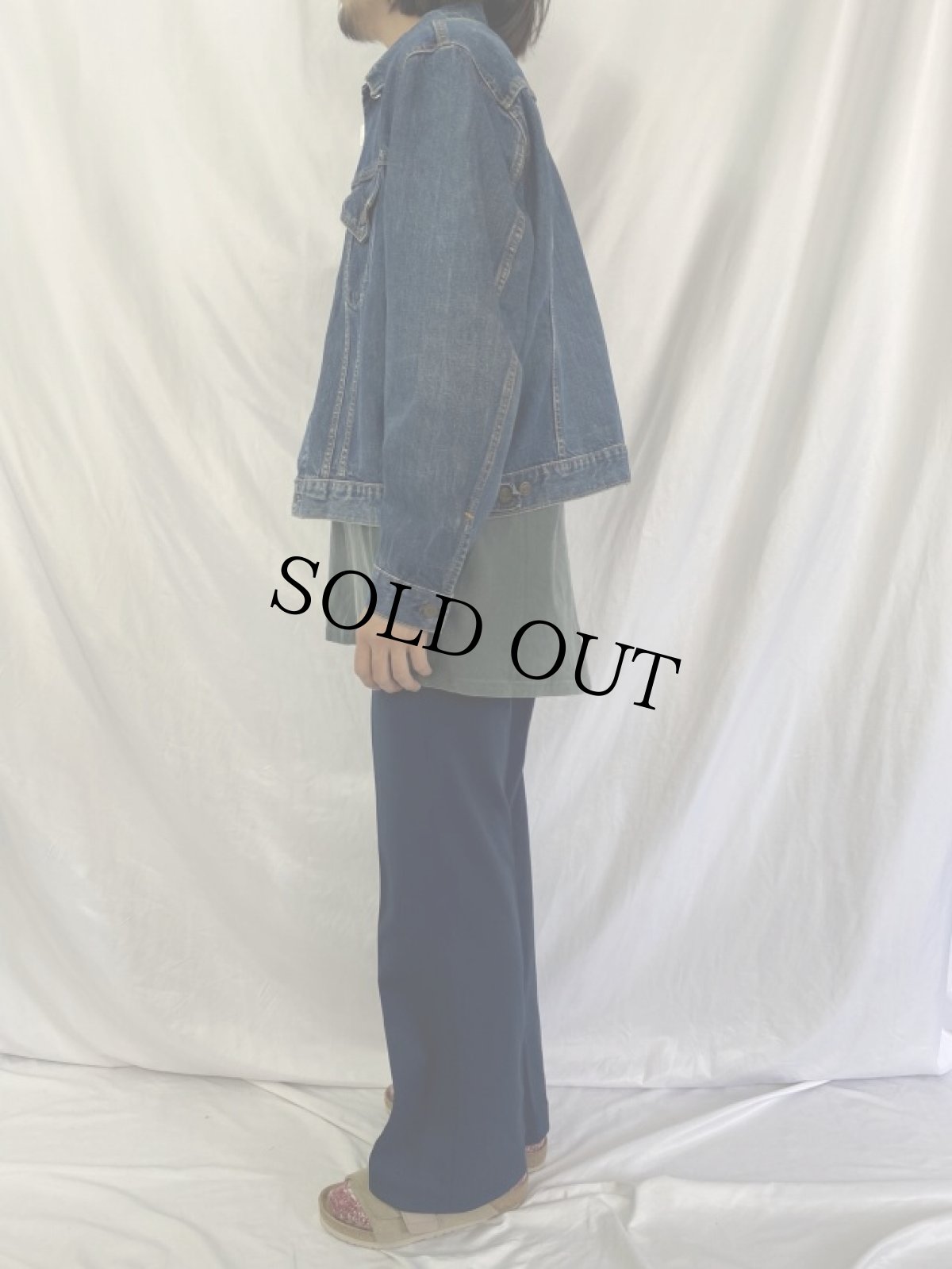 画像3: 60's LEVI'S 70505-0217 BIGE USA製 デニムジャケット (3)