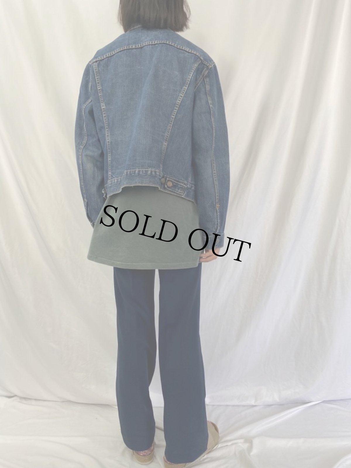 画像4: 60's LEVI'S 70505-0217 BIGE USA製 デニムジャケット (4)