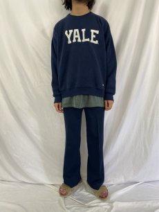 画像2: 90's Lee USA製 HEAVY WEIGHT COTTON BLEND "YALE" スウェット XL (2)