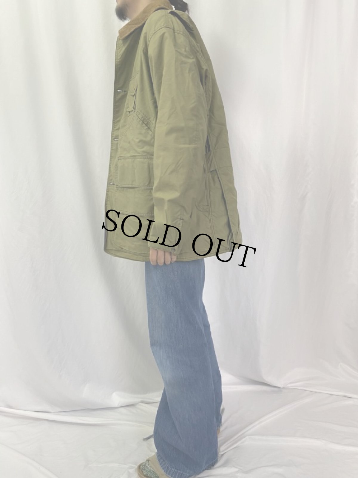 画像3: 90's〜 POLO Ralph Lauren "EQUESTRIAN" USA製 コットンハンティングジャケット L (3)